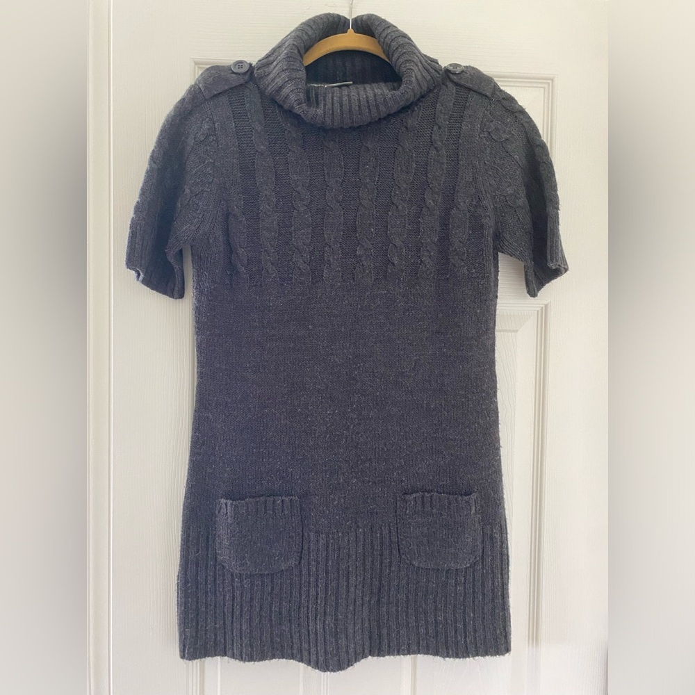 Ashley By 26 International Gray Cowl Neck Sweater
